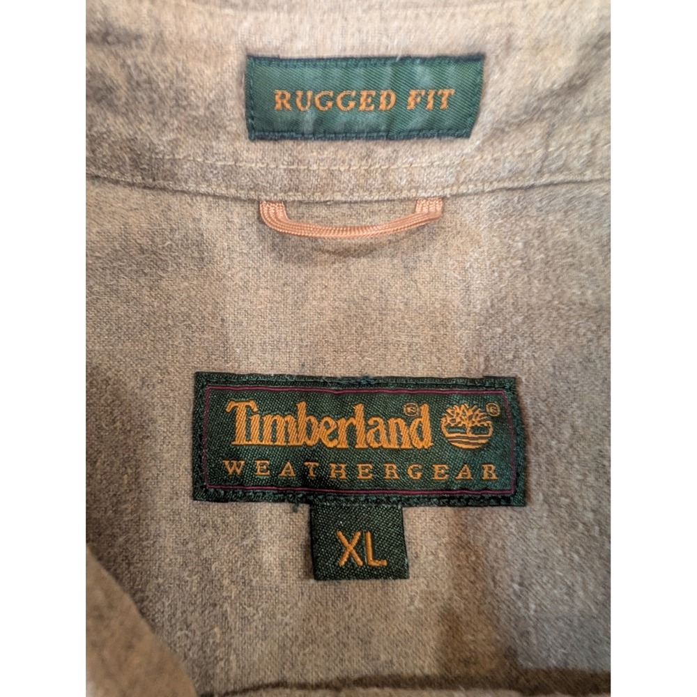 Timberland Weathergear Rugged Fit Mens XL Button Up Shirt Long Sleeve - Picture 3 of 5